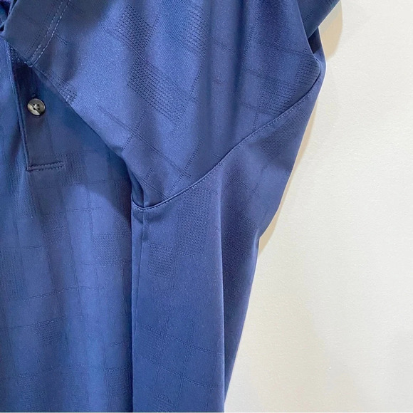 Nike Tiger Woods XL Dry Fit Men’s Navy Blue Golf Polo - Picture 13 of 14